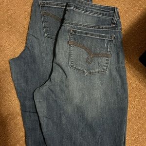 Riders by Lee straight leg distressed gently used 12L